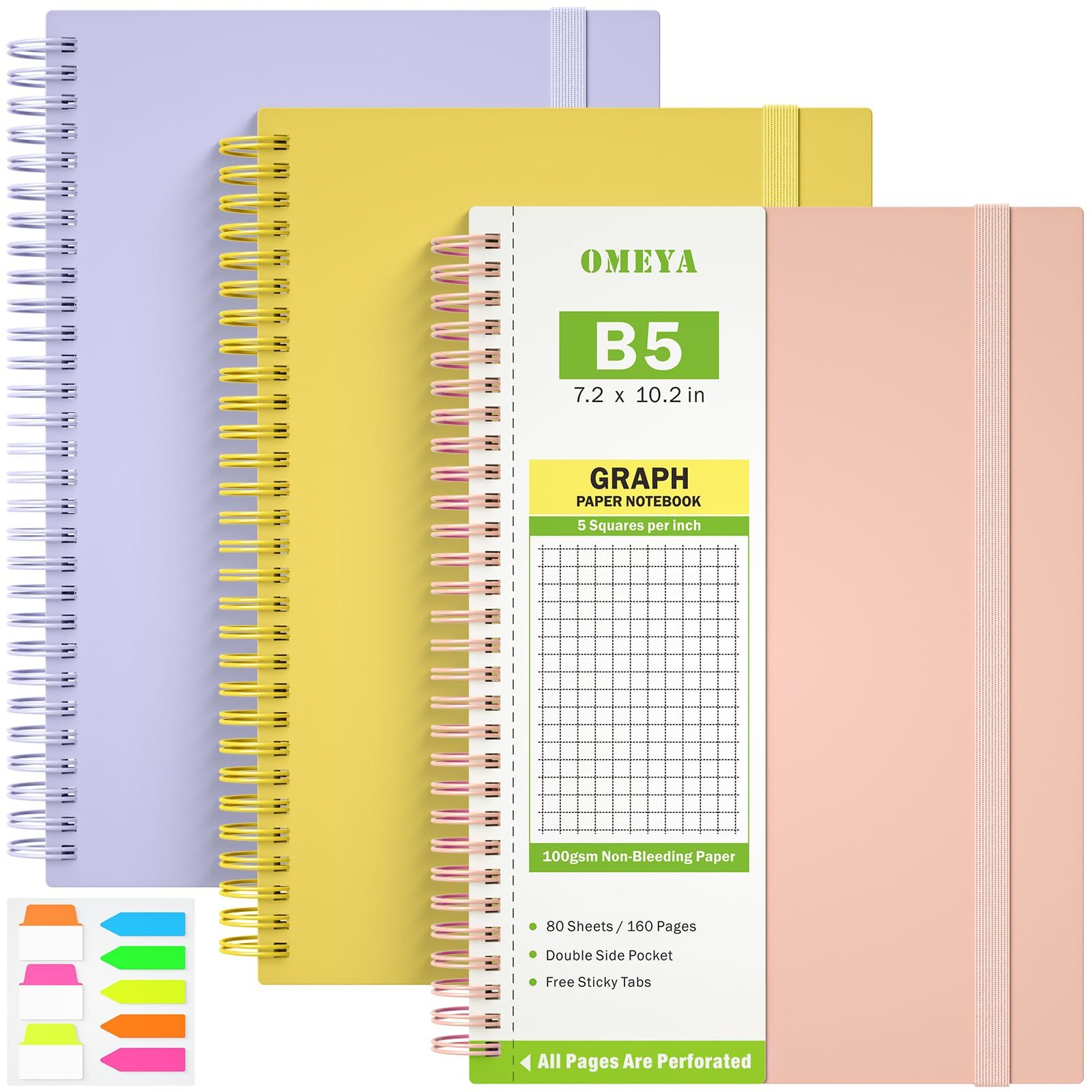 Graph Paper Notebook - B5 - 100 Pages