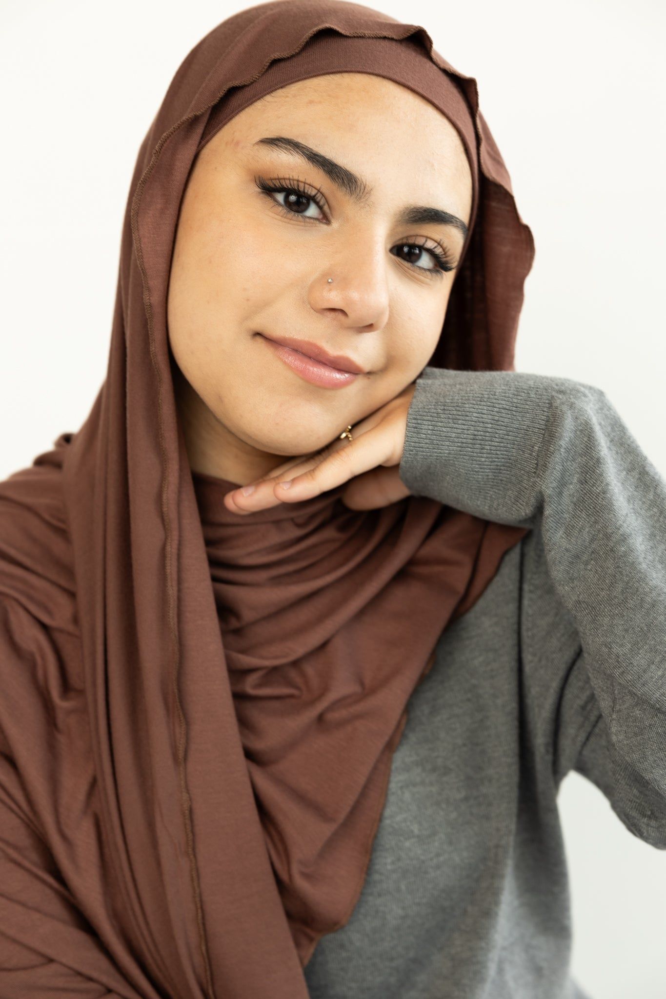 Hijab Clip - Brown