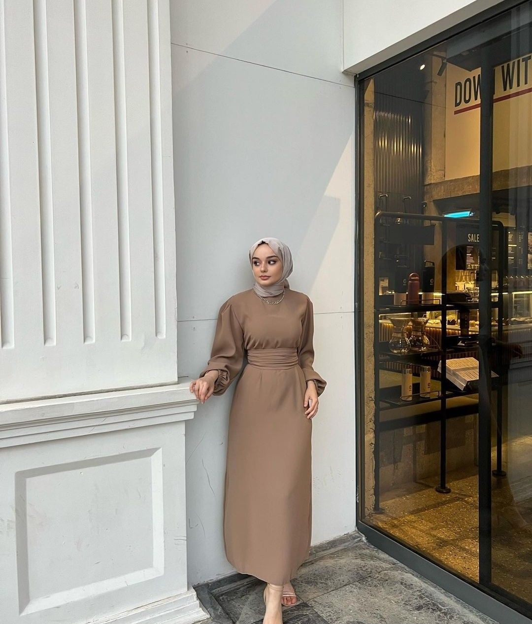 Hijab Dress - Brown
