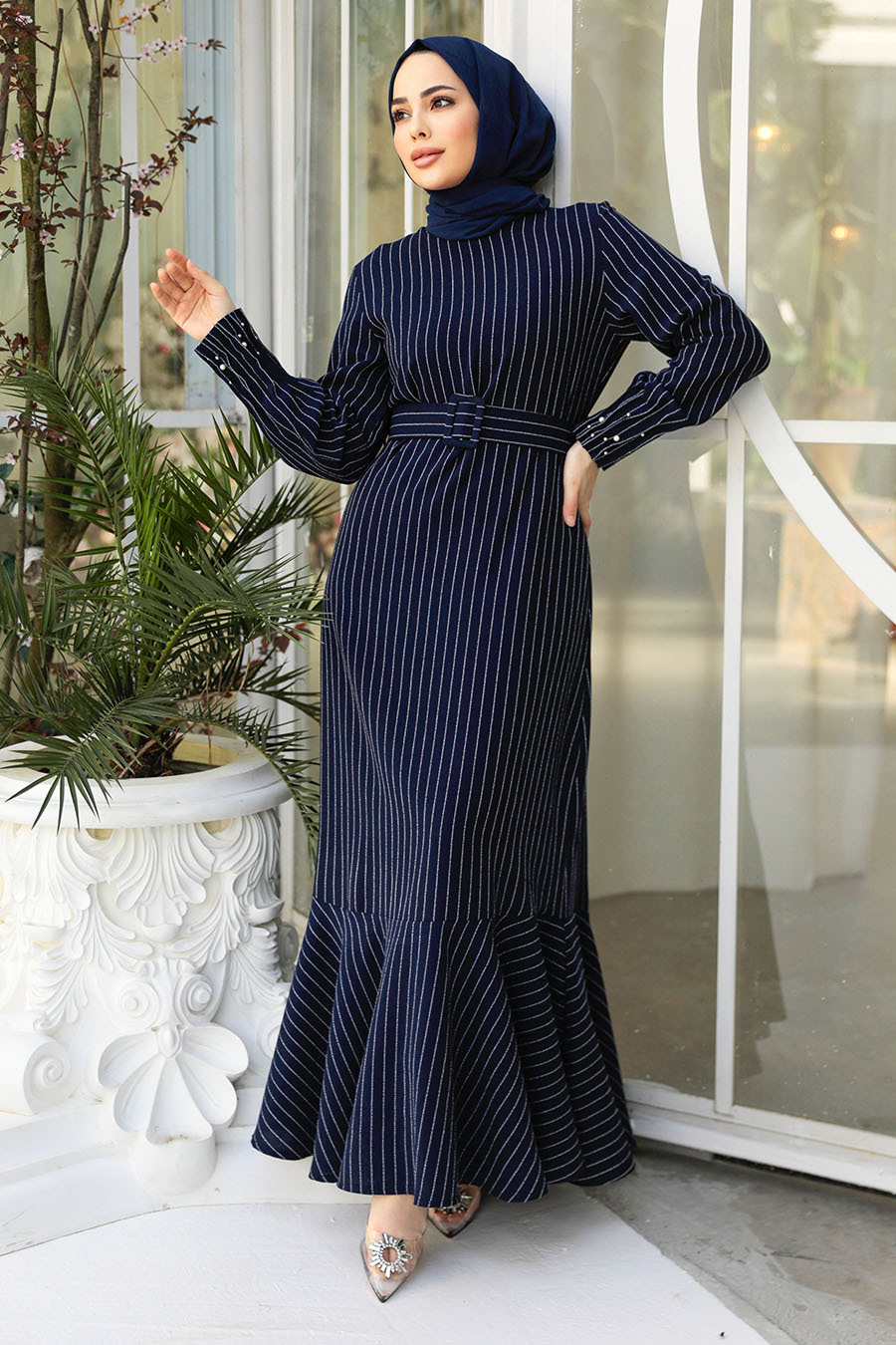 Hijab Dress - Navy