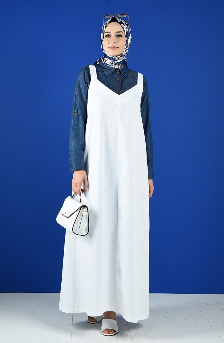 Hijab Dress - White