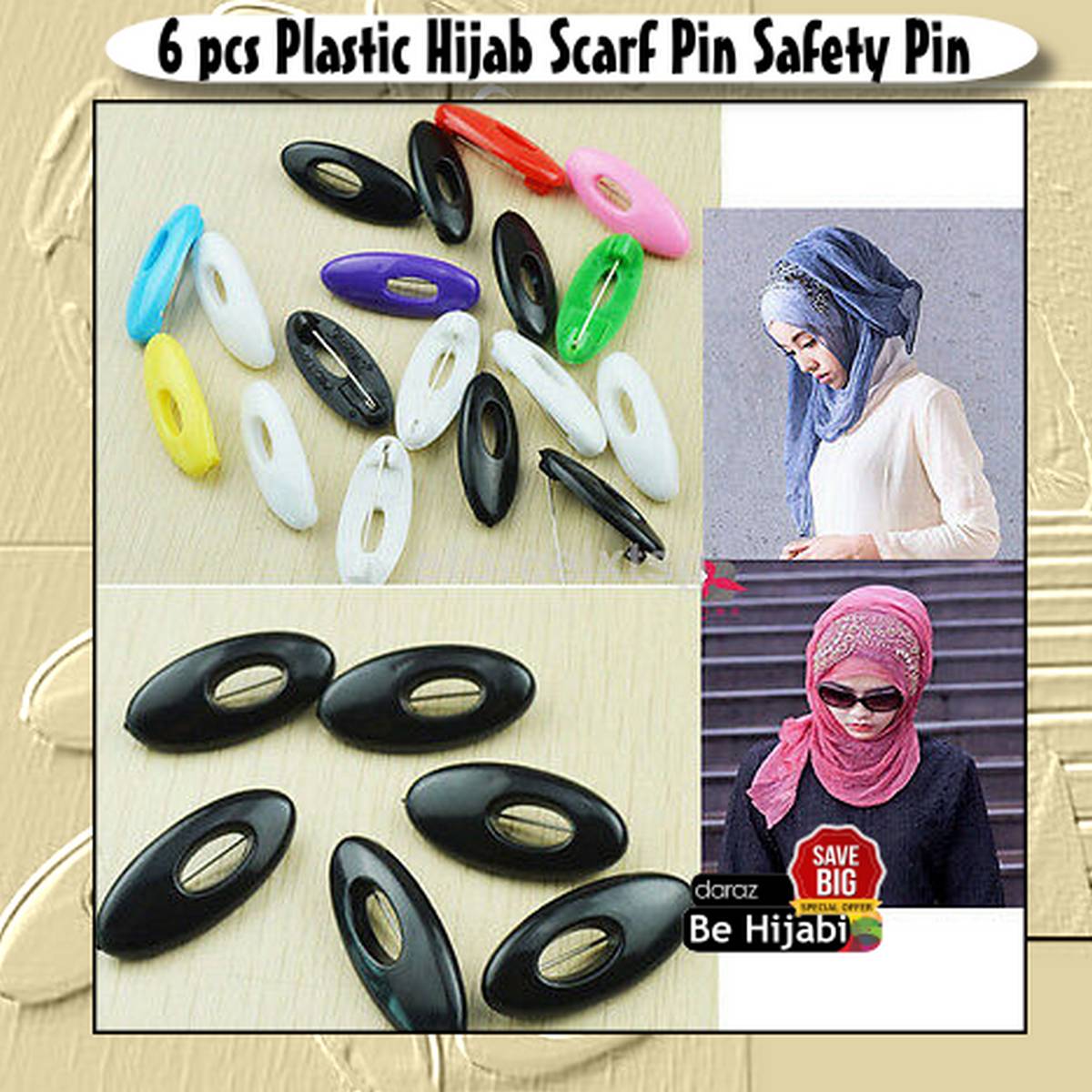 Hijab Safety Pin - Maroon