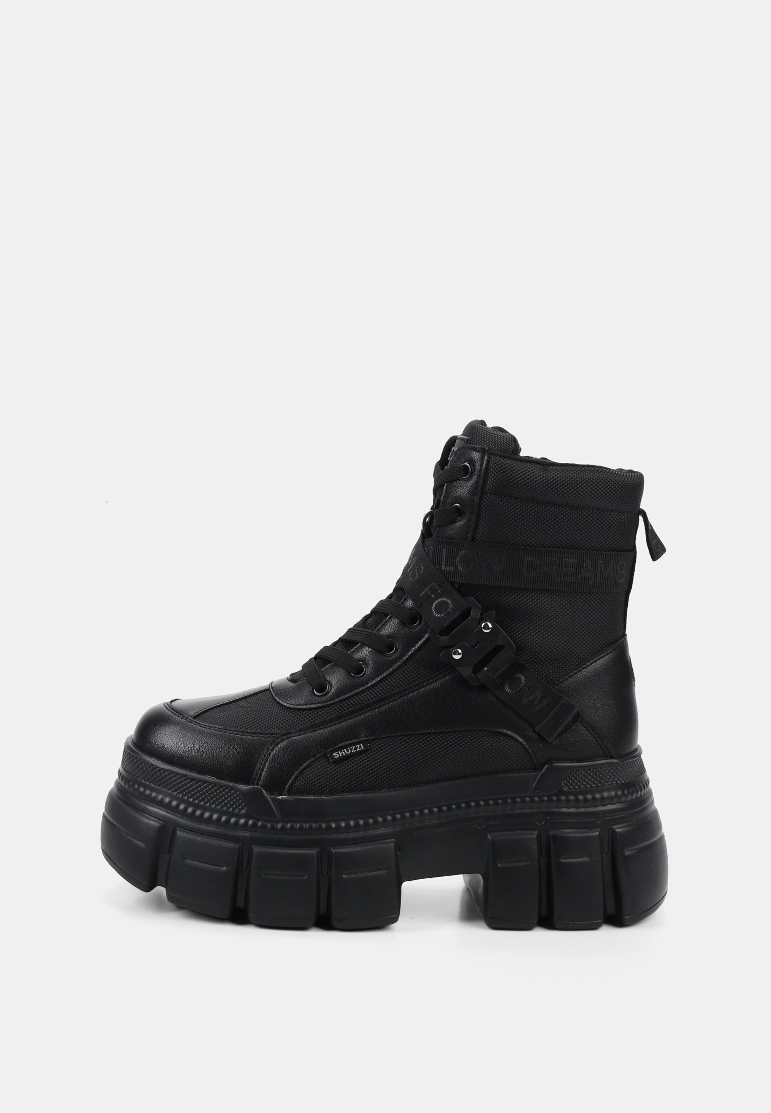 Hiking Black Ankle Boots