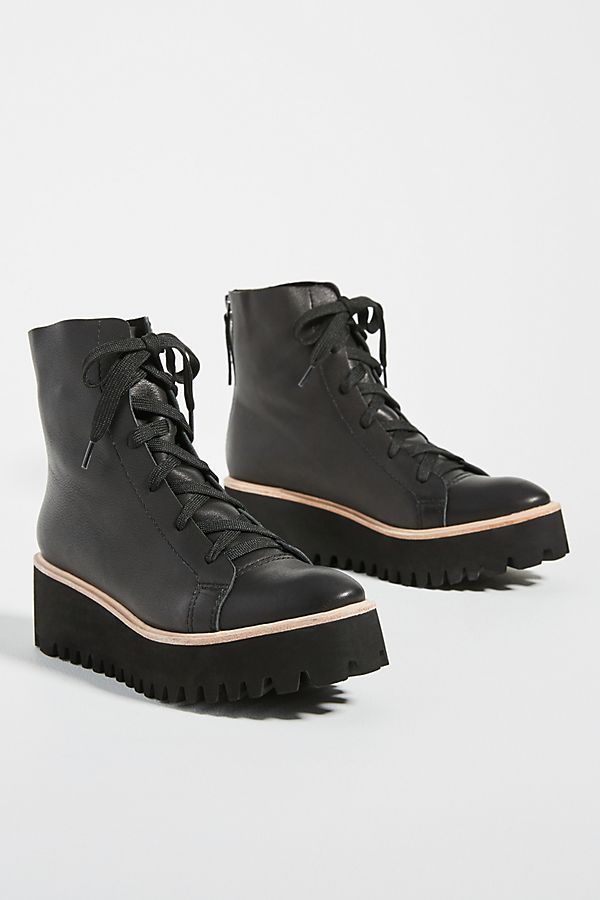 Hiking Black Ankle Boots
