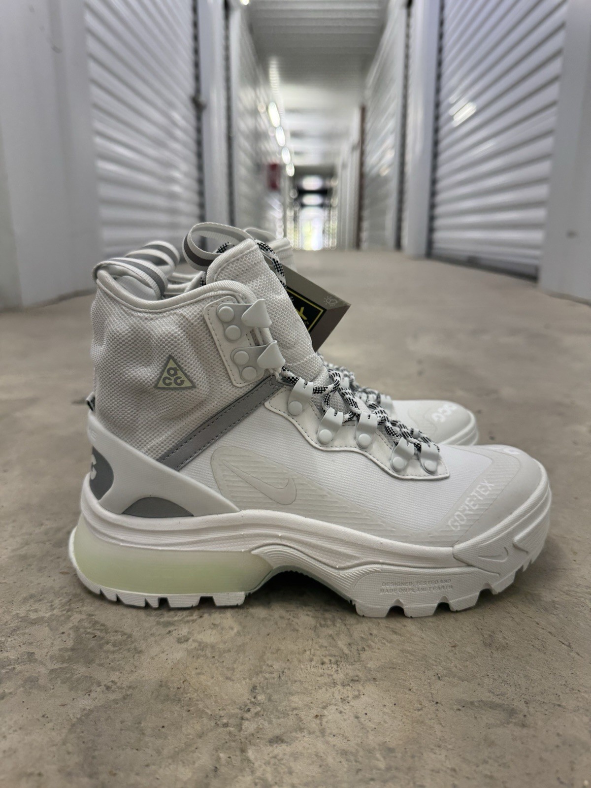 Hiking White Boots