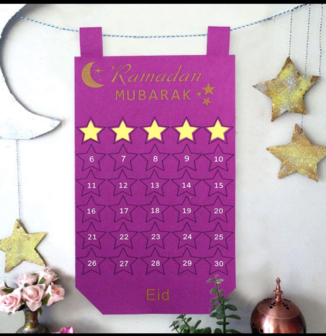 Islamic Calendar - Pink