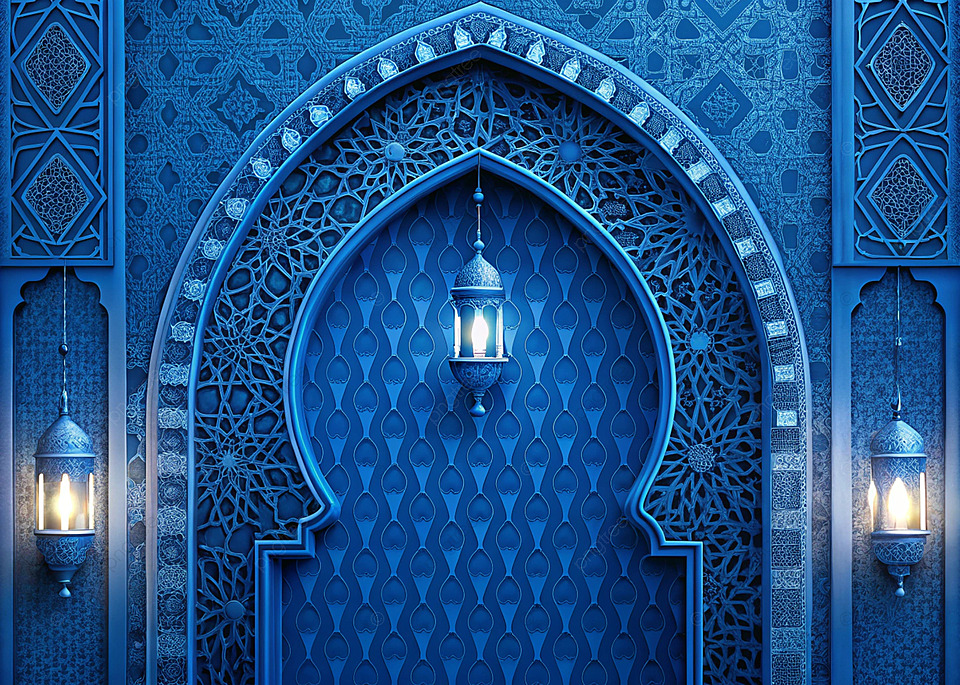 Islamic Decor - Navy