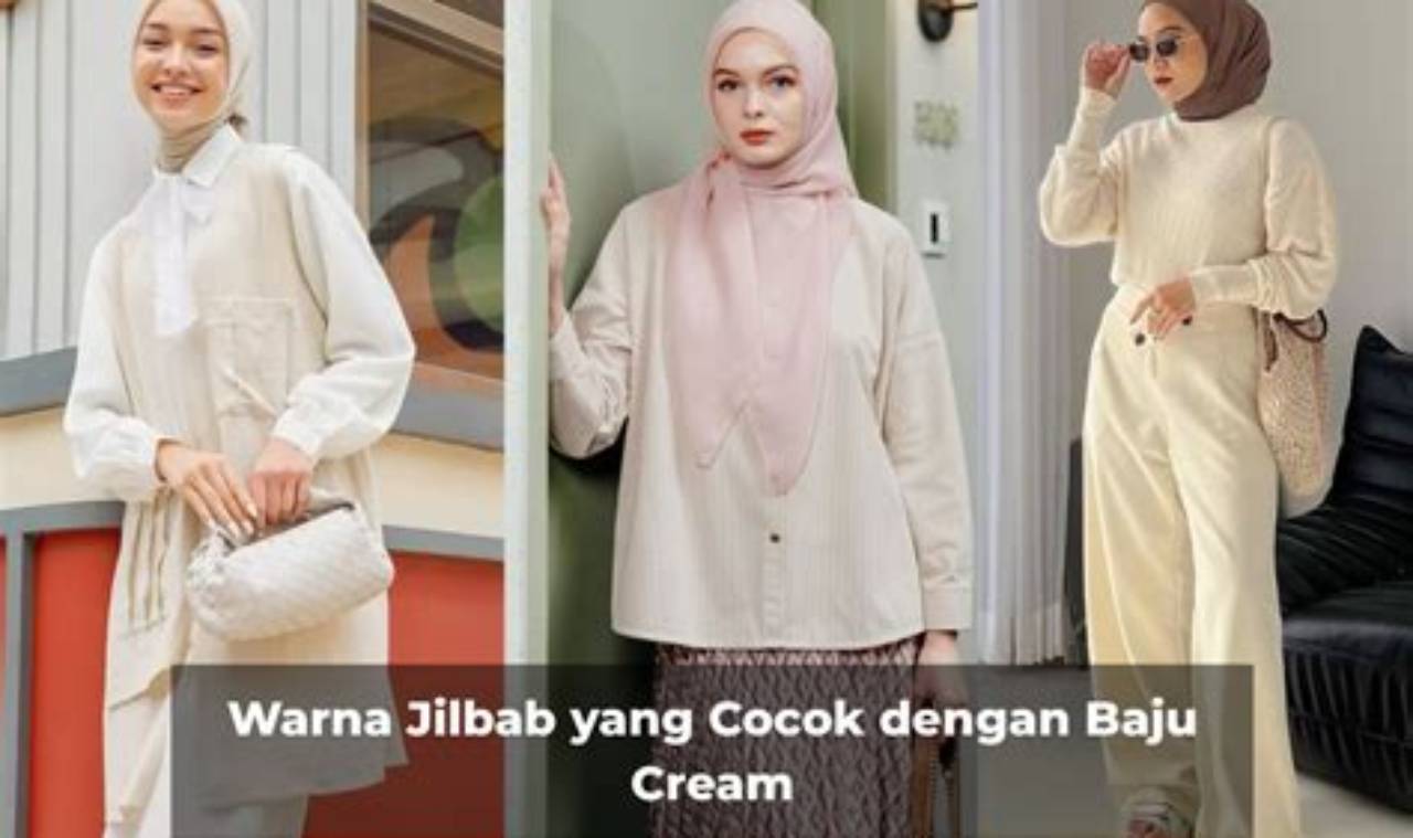 Jilbab - Cream