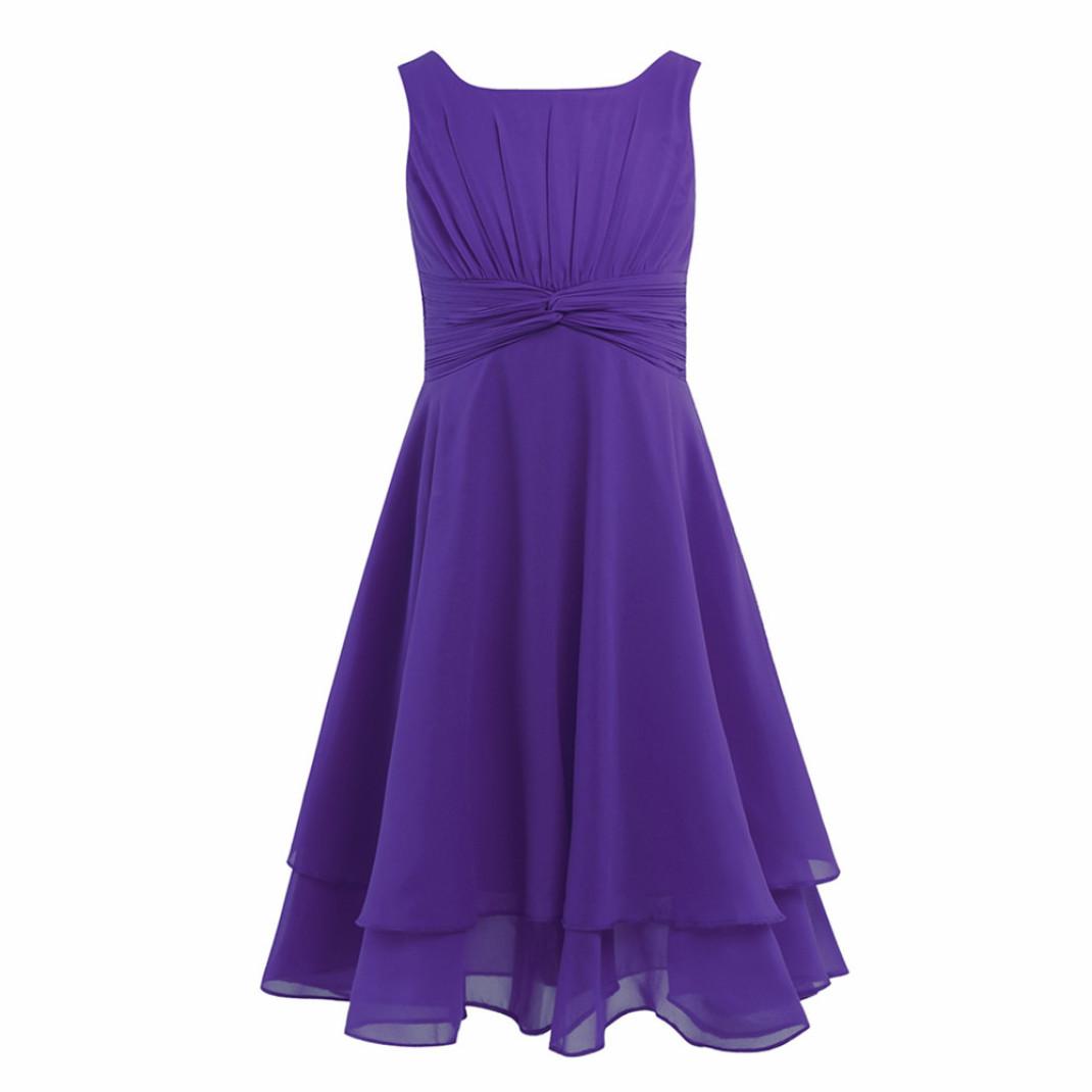 Kids Dress - 6-7 Years - Purple