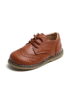 Kids School Shoes - Size 33 - Brown
