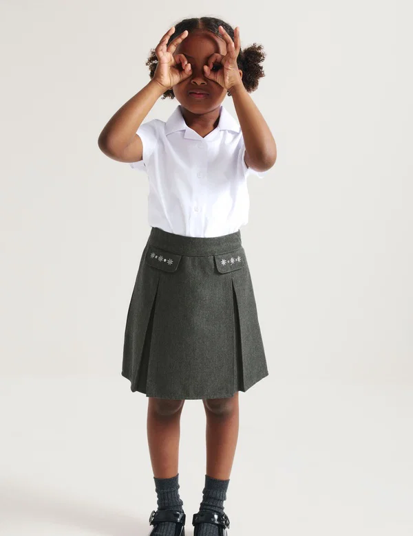 Kids School Uniform - Skirt - Grey