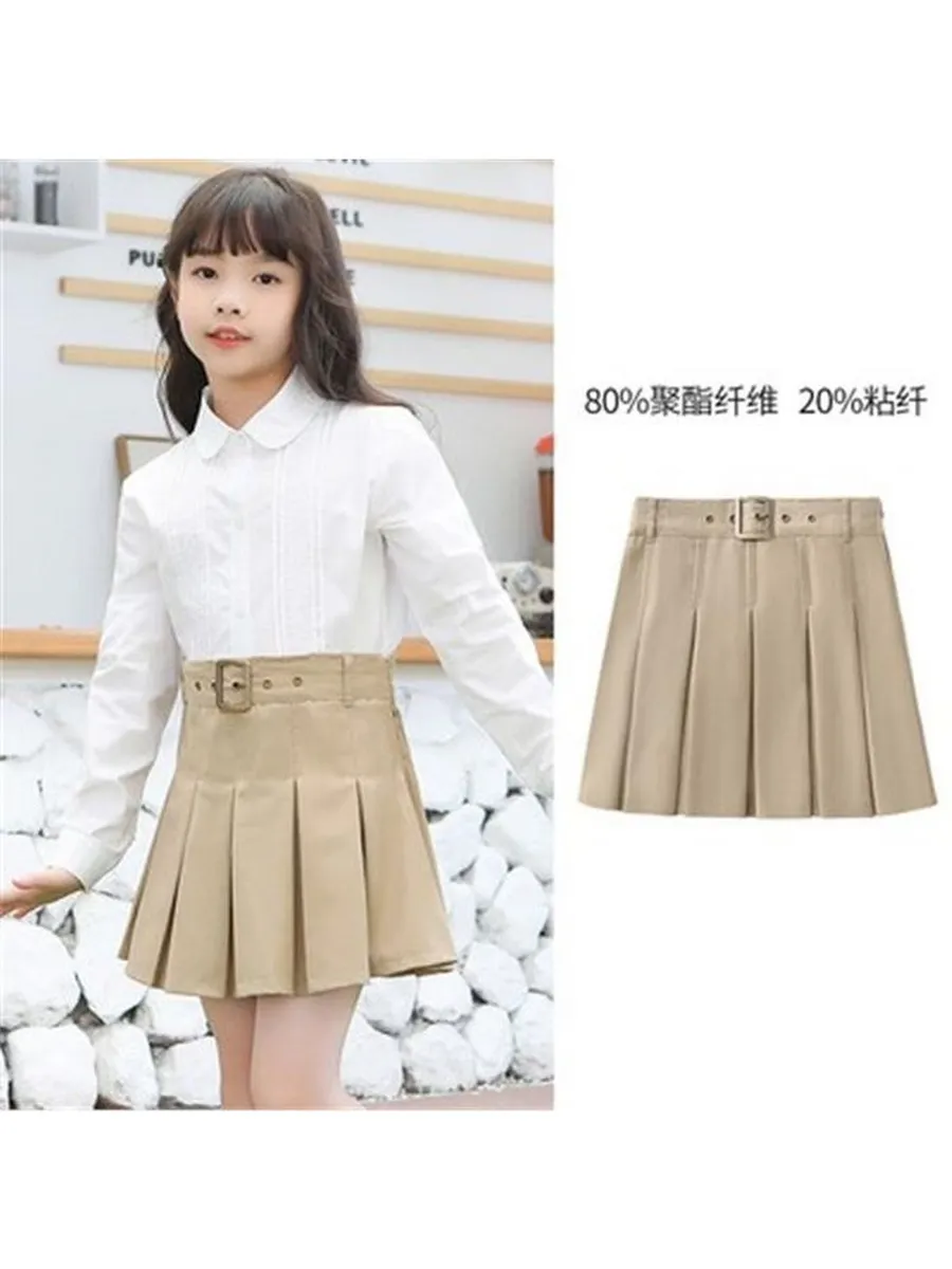 Kids School Uniform - Skirt - Khaki