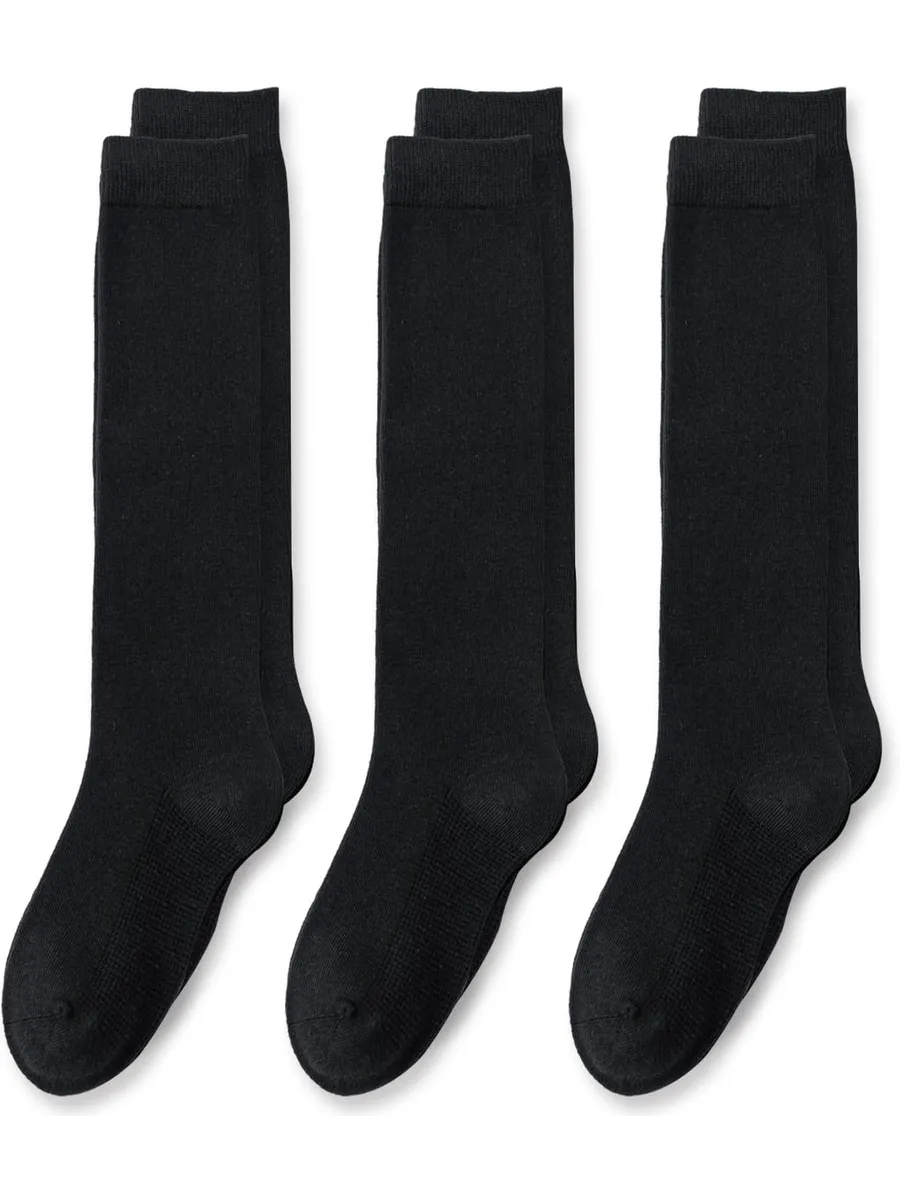 Kids School Uniform - Socks - Black - 3 Pack