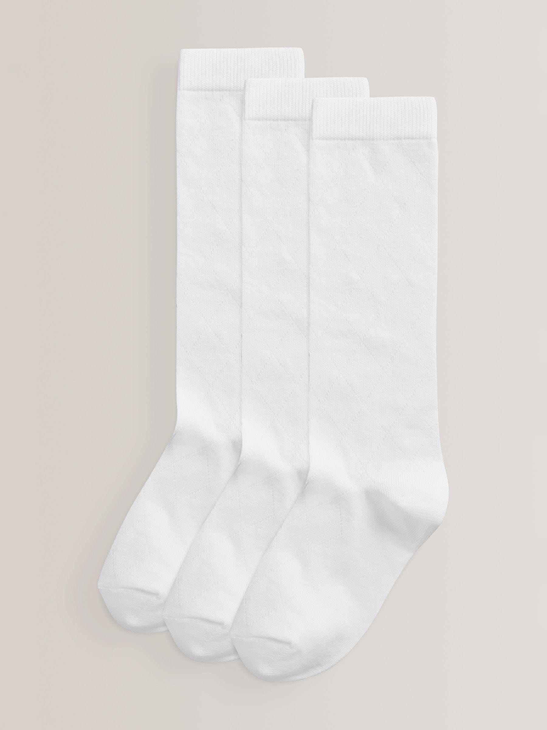 Kids School Uniform - Socks - White - 3 Pack