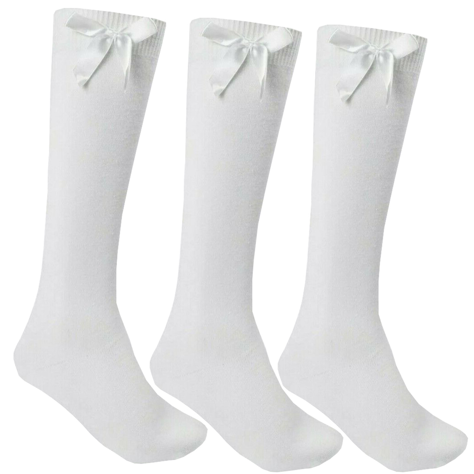 Kids School Uniform - Socks - White - 3 Pack