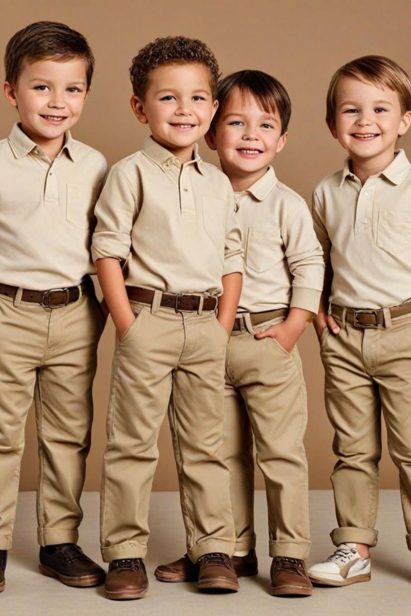 Kids School Uniform - Tie - Khaki