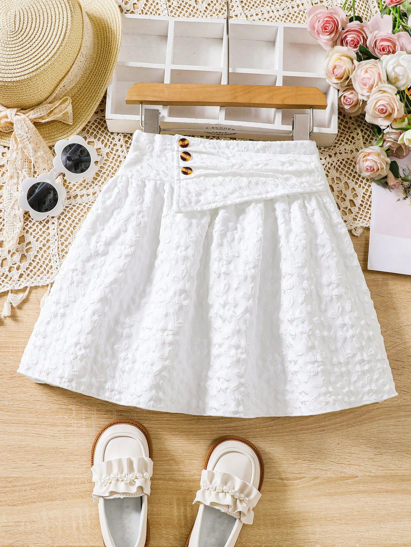 Kids Skirt - White