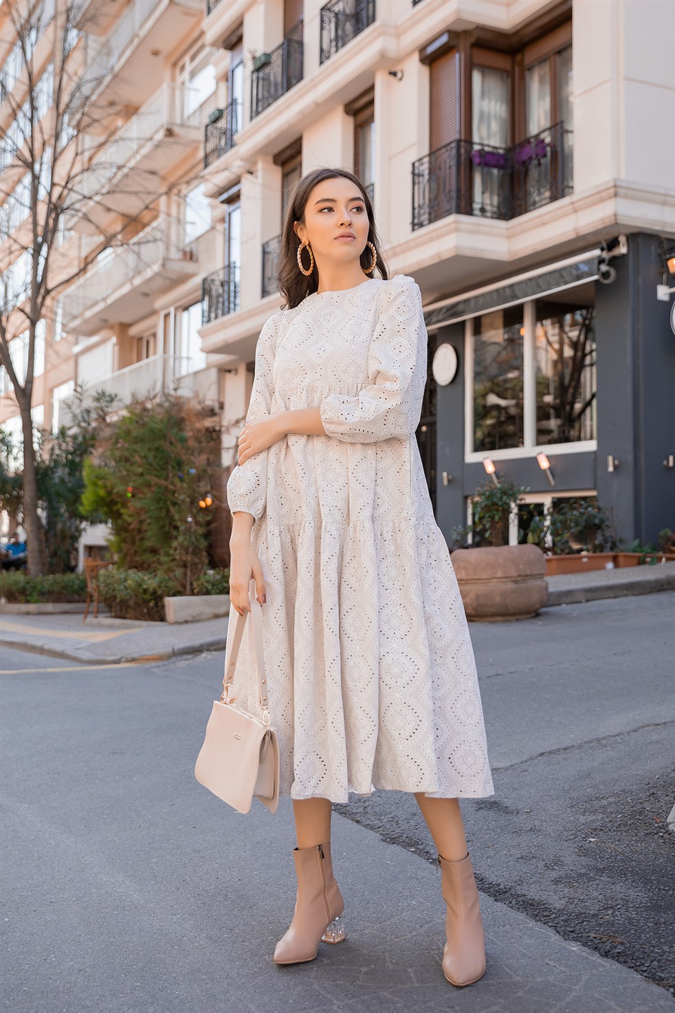 Kufi Dress - Beige