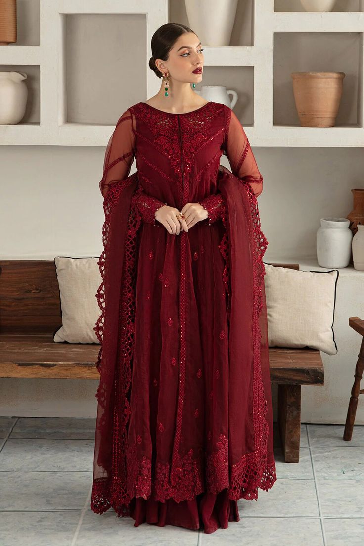 Kufi Dress - Maroon