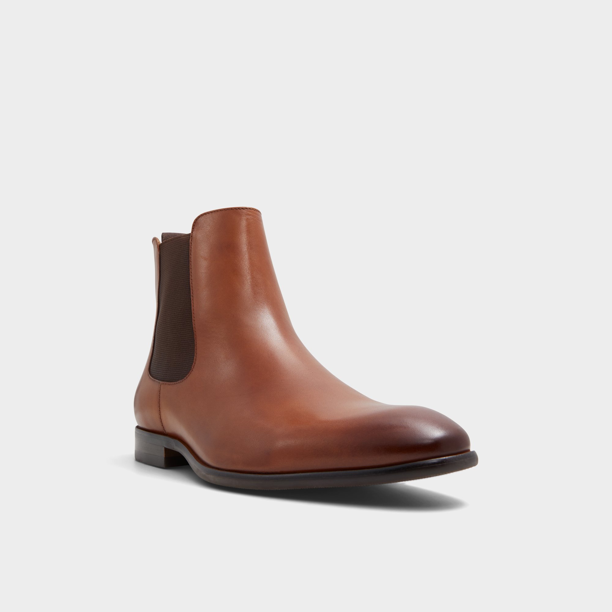 Leather Cognac Chelsea Boots
