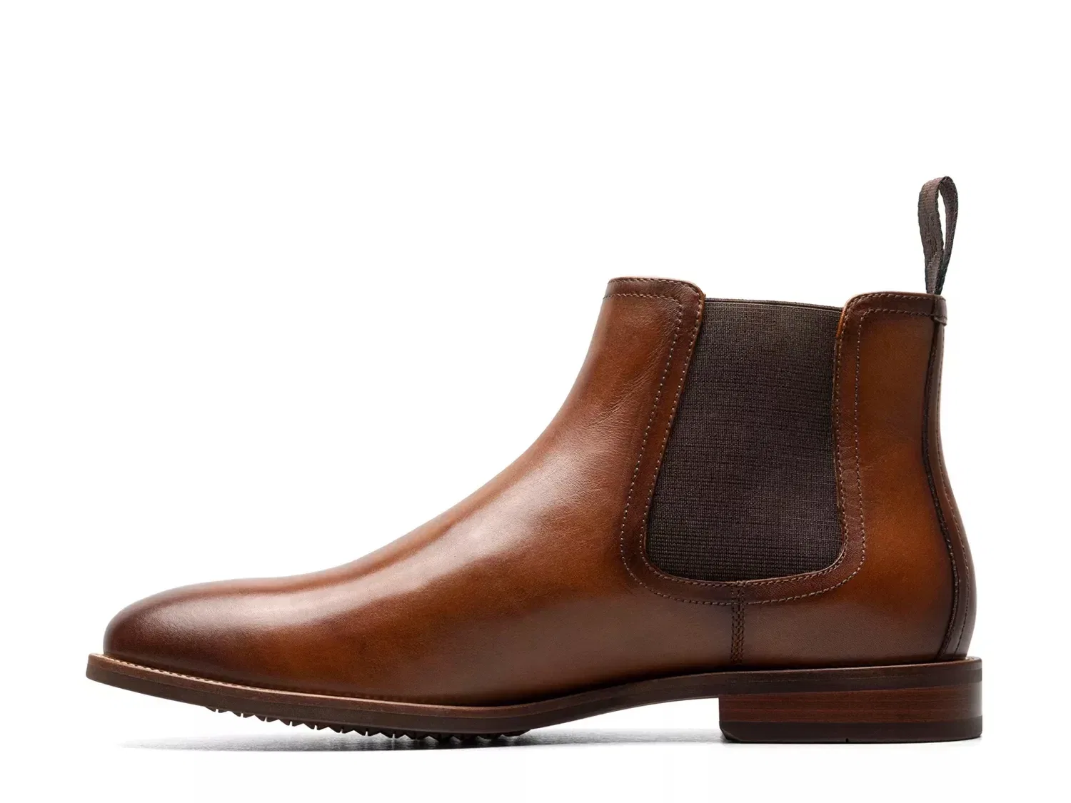 Leather Cognac Chelsea Boots