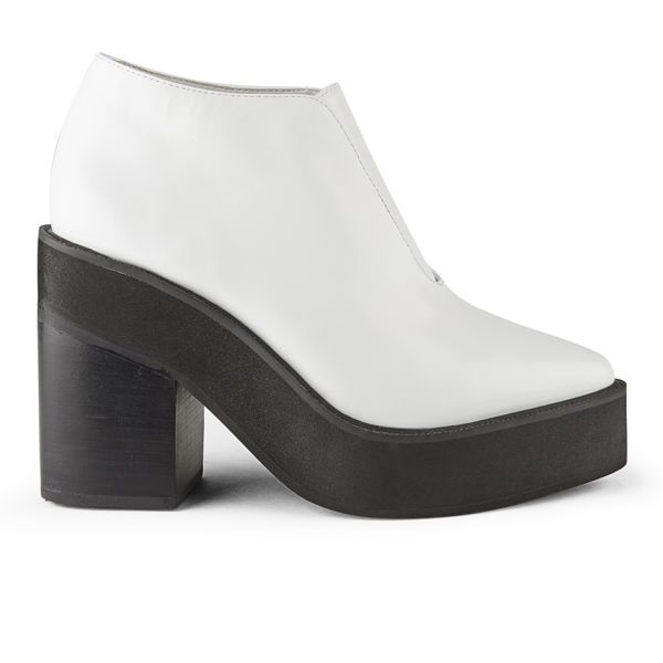 Leather White Boots