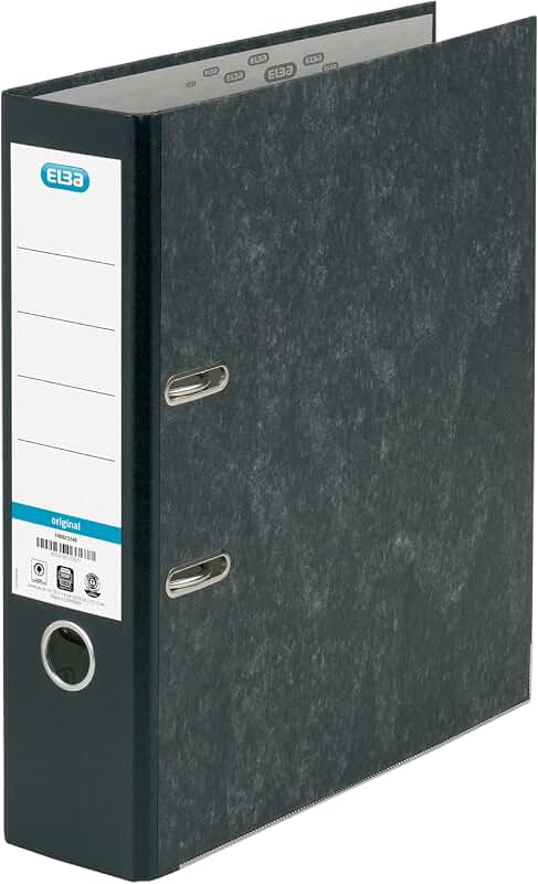 Lever Arch File - 80mm - A4 - Black
