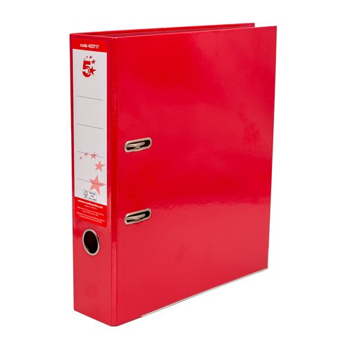 Lever Arch File - 80mm - A4 - Red
