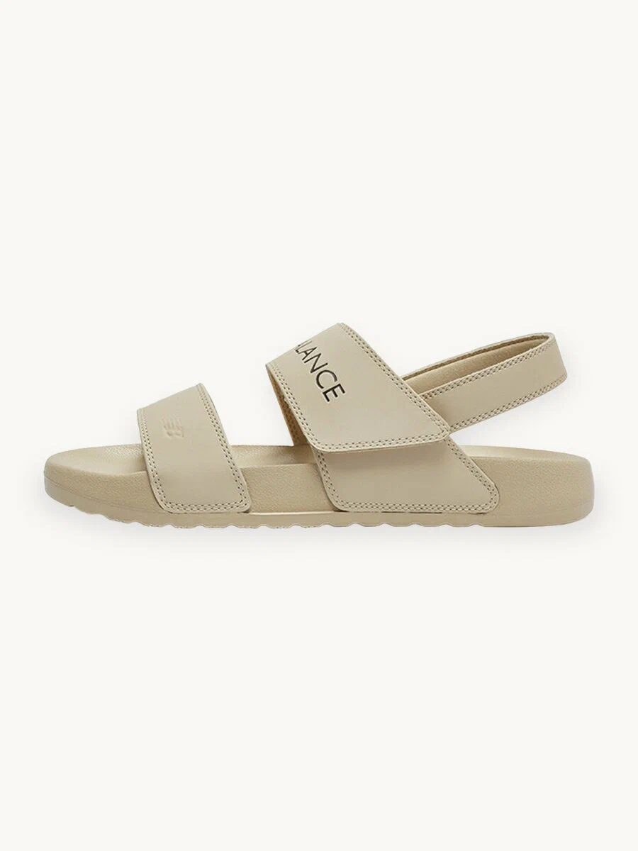Light Charcoal Leather Sandals