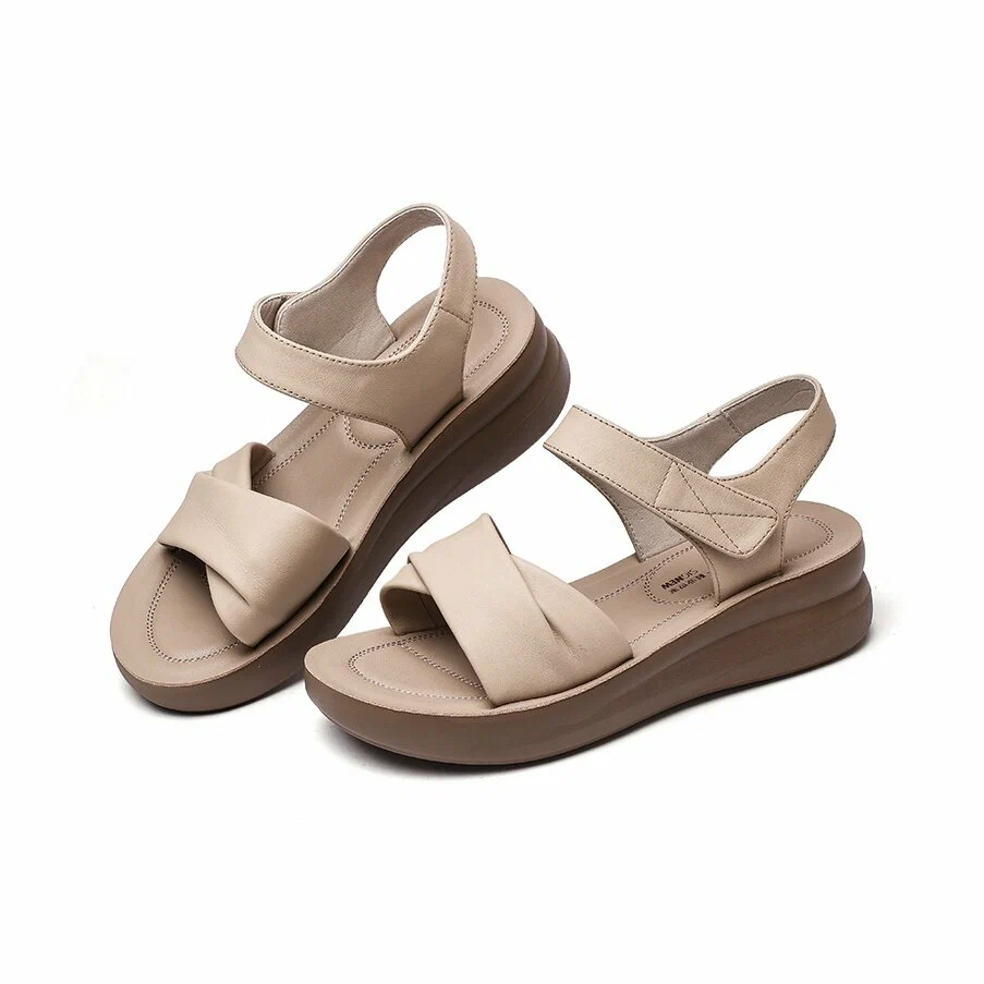 Light Khaki Beach Sandals