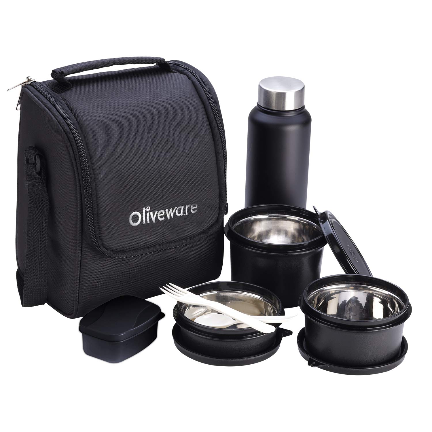 Lunch Box - Steel - Black