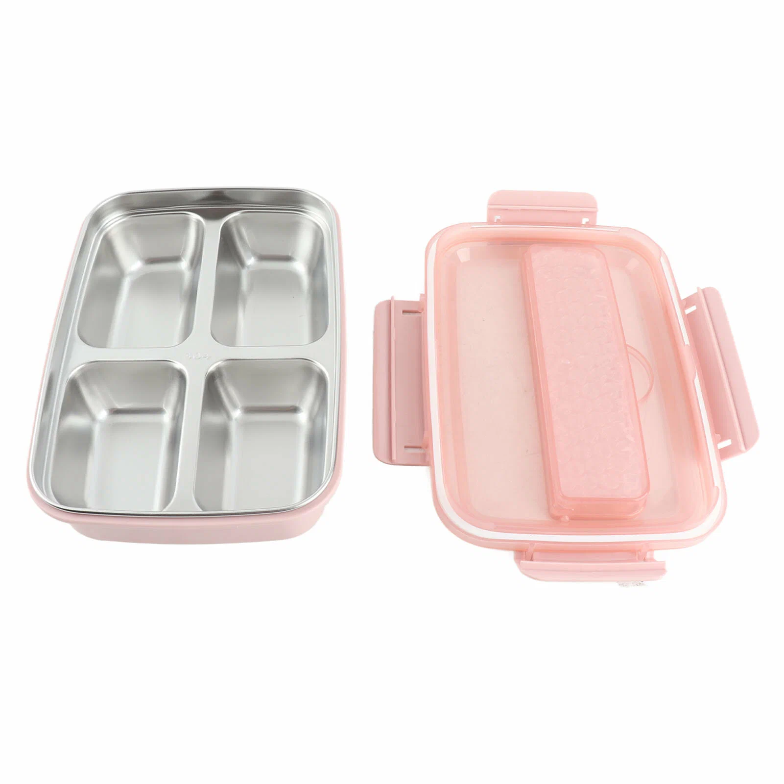 Lunch Box - Steel - Pink
