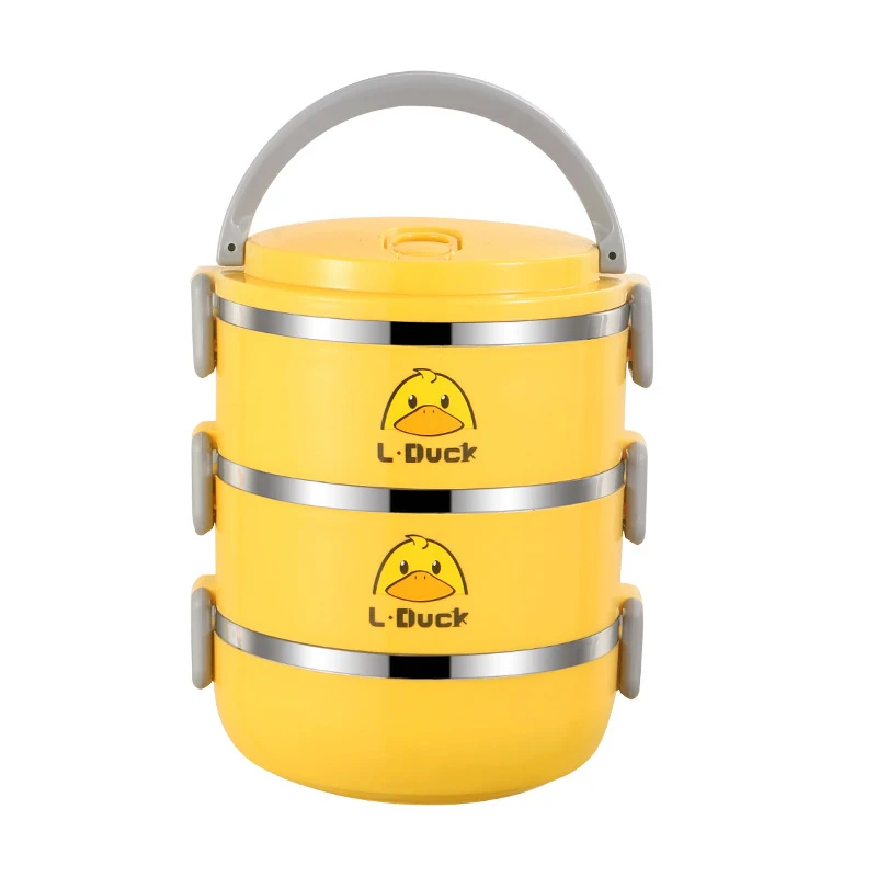 Lunch Box - Steel - Yellow