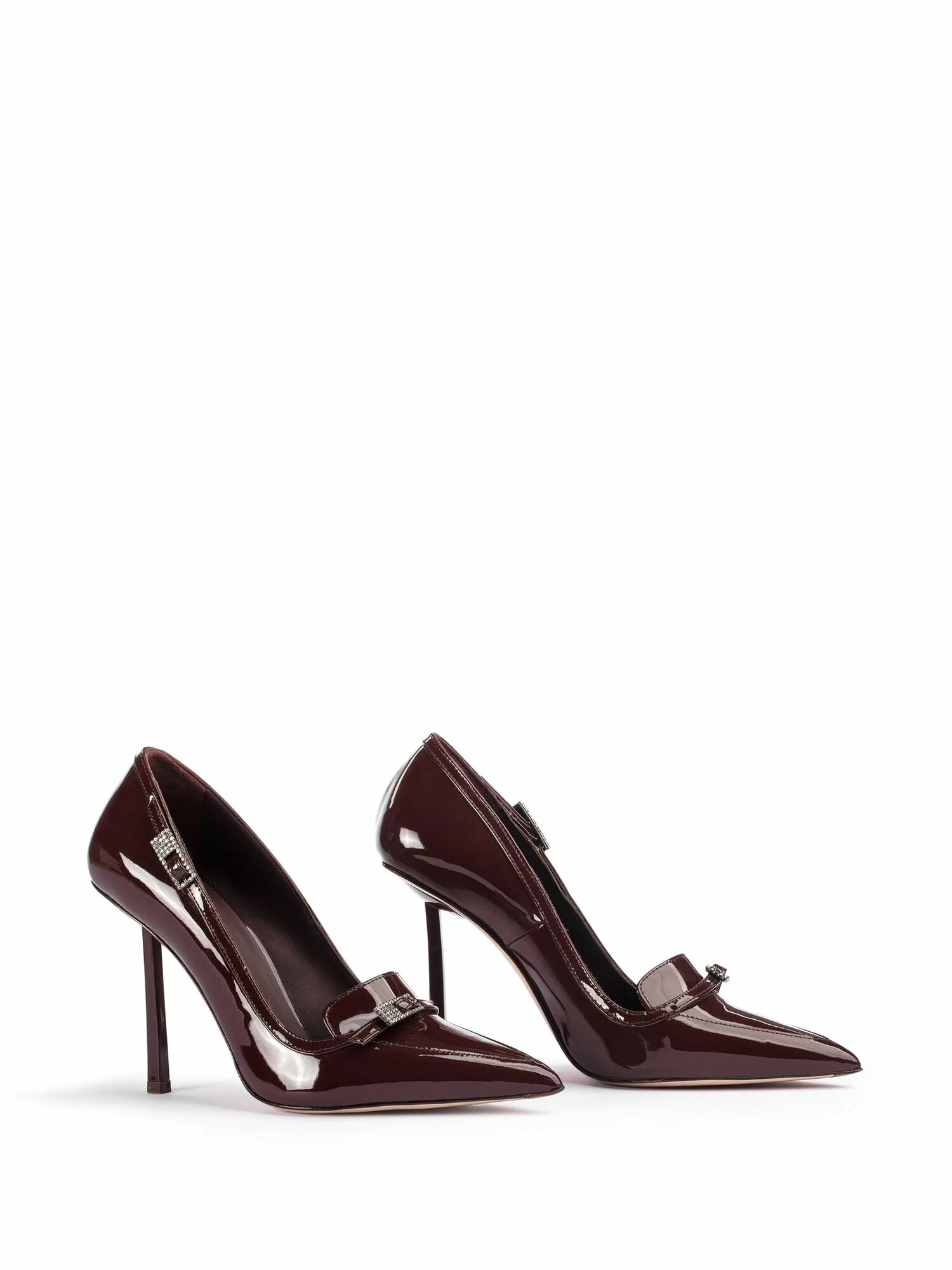 Luxe Brown Patent Leather Shoes