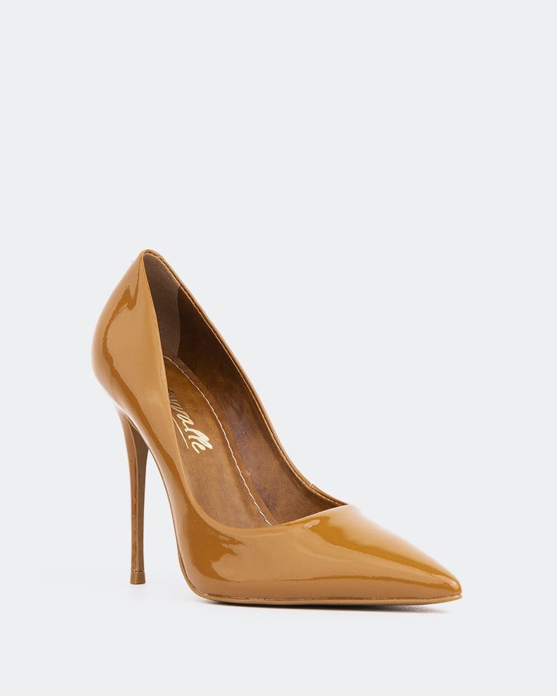 Luxe Brown Patent Leather Shoes