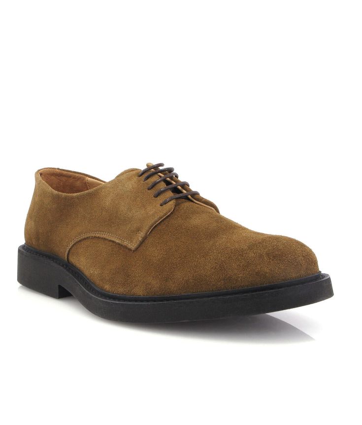 Luxe Camel Derby Shoes