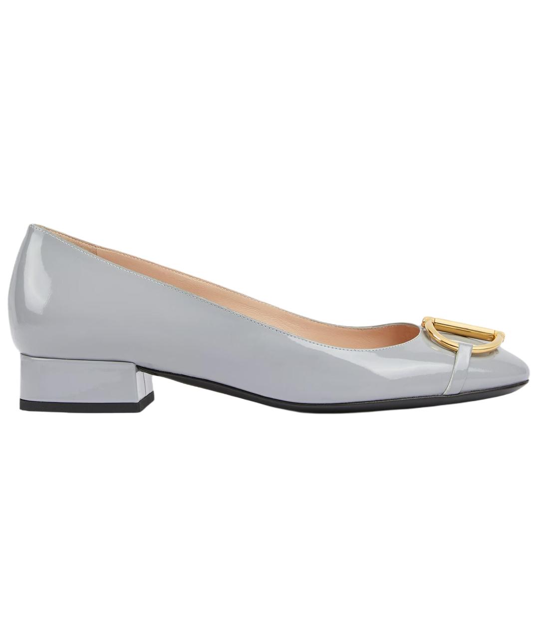 Luxe Grey Patent Leather Shoes