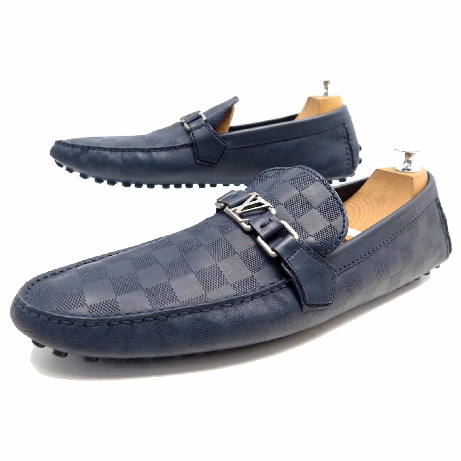 Luxe Navy Blue Loafers