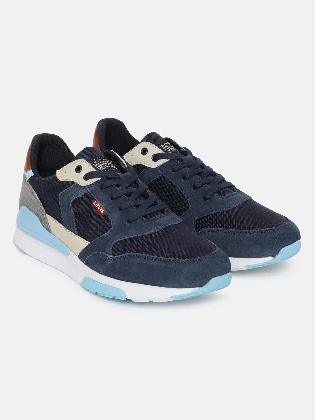 Luxe Navy Blue Oxford Shoes