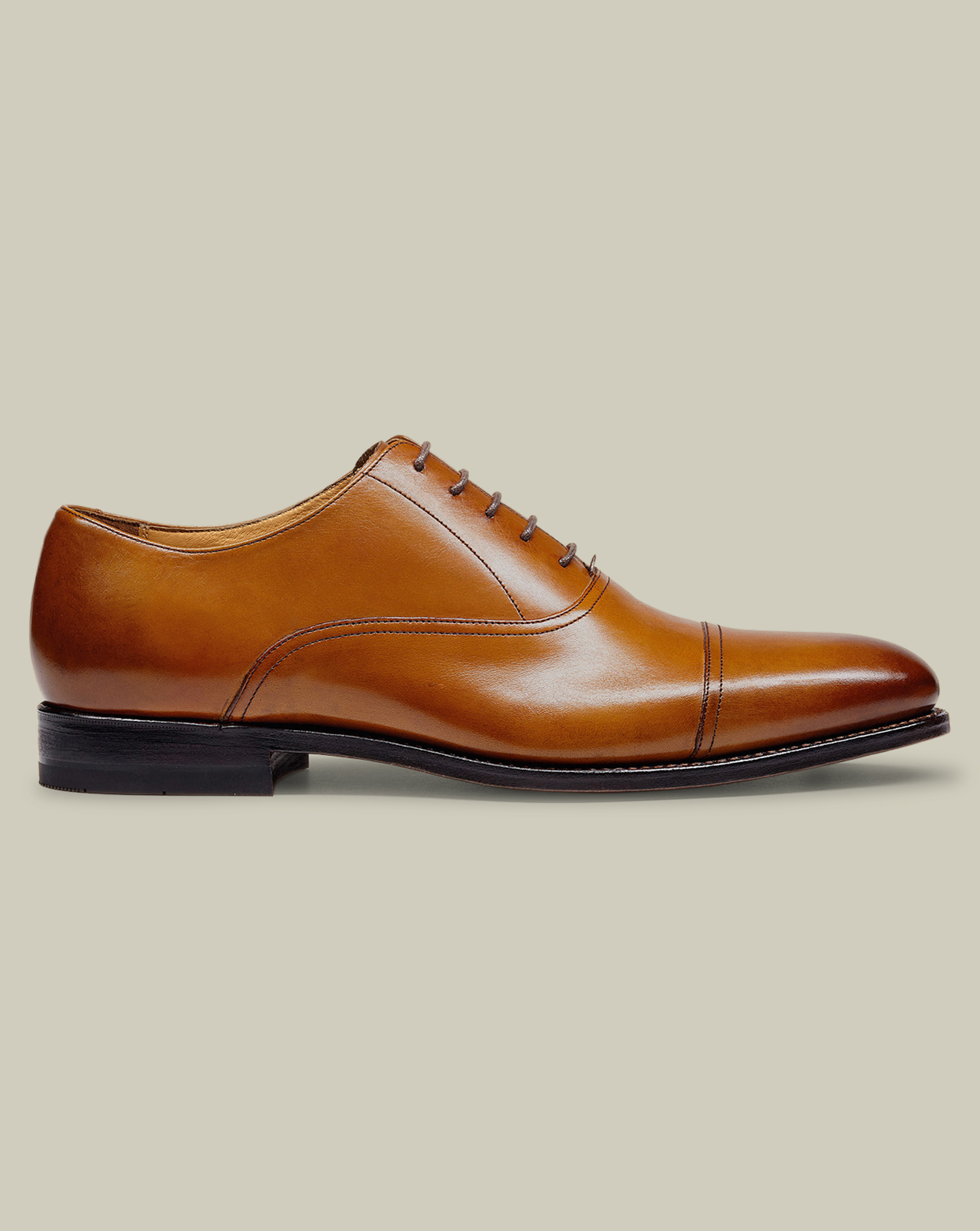 Luxe Tan Oxford Shoes