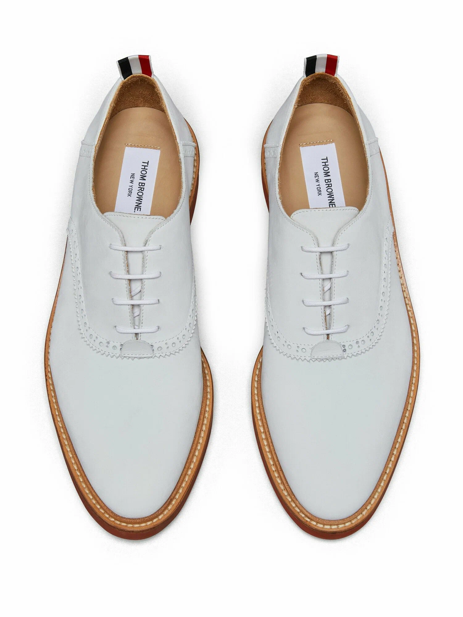 Luxe White Oxford Shoes