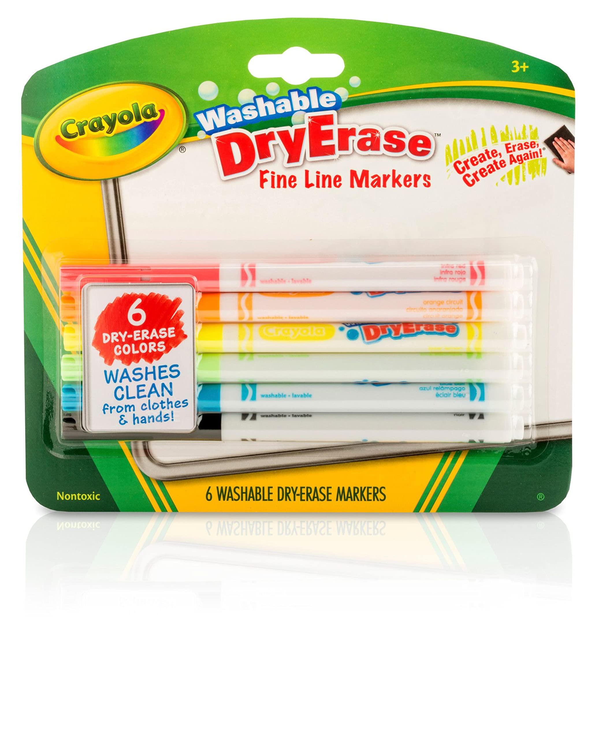 Marker Set - 6 Colors - Washable