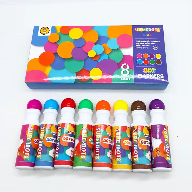 Marker Set - 6 Colors - Washable