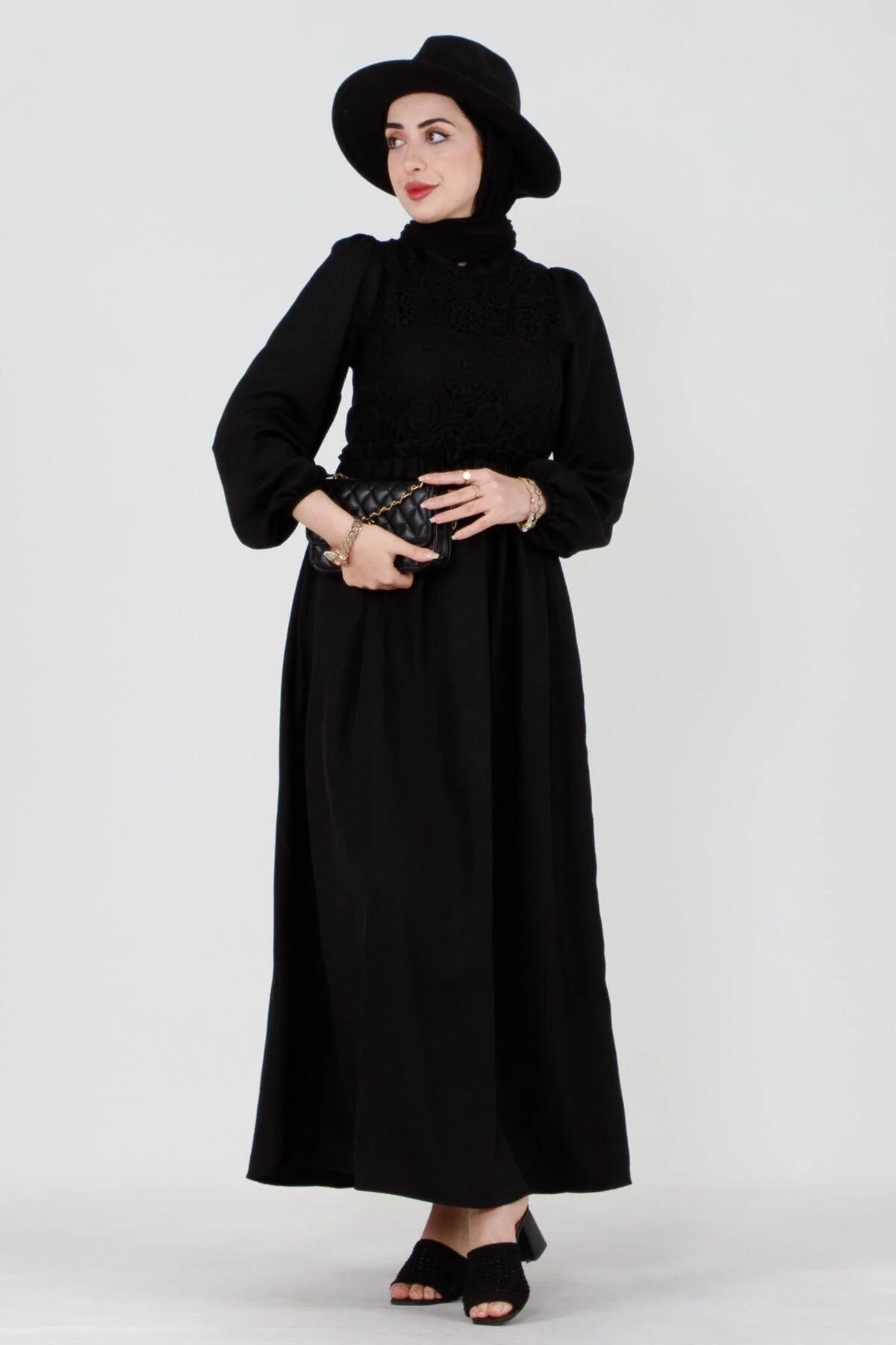 Modest Dress - Black