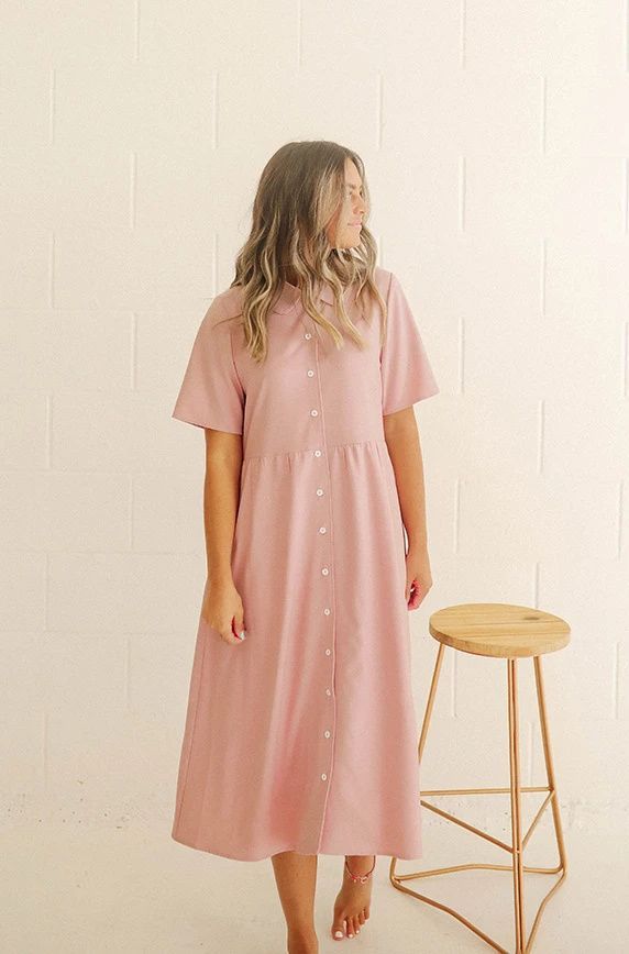 Modest Dress - Pink
