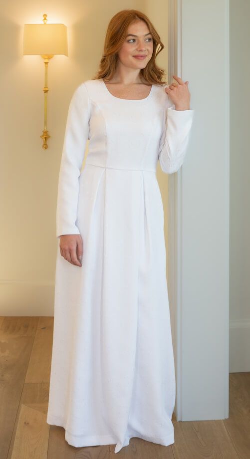 Modest Dress - White