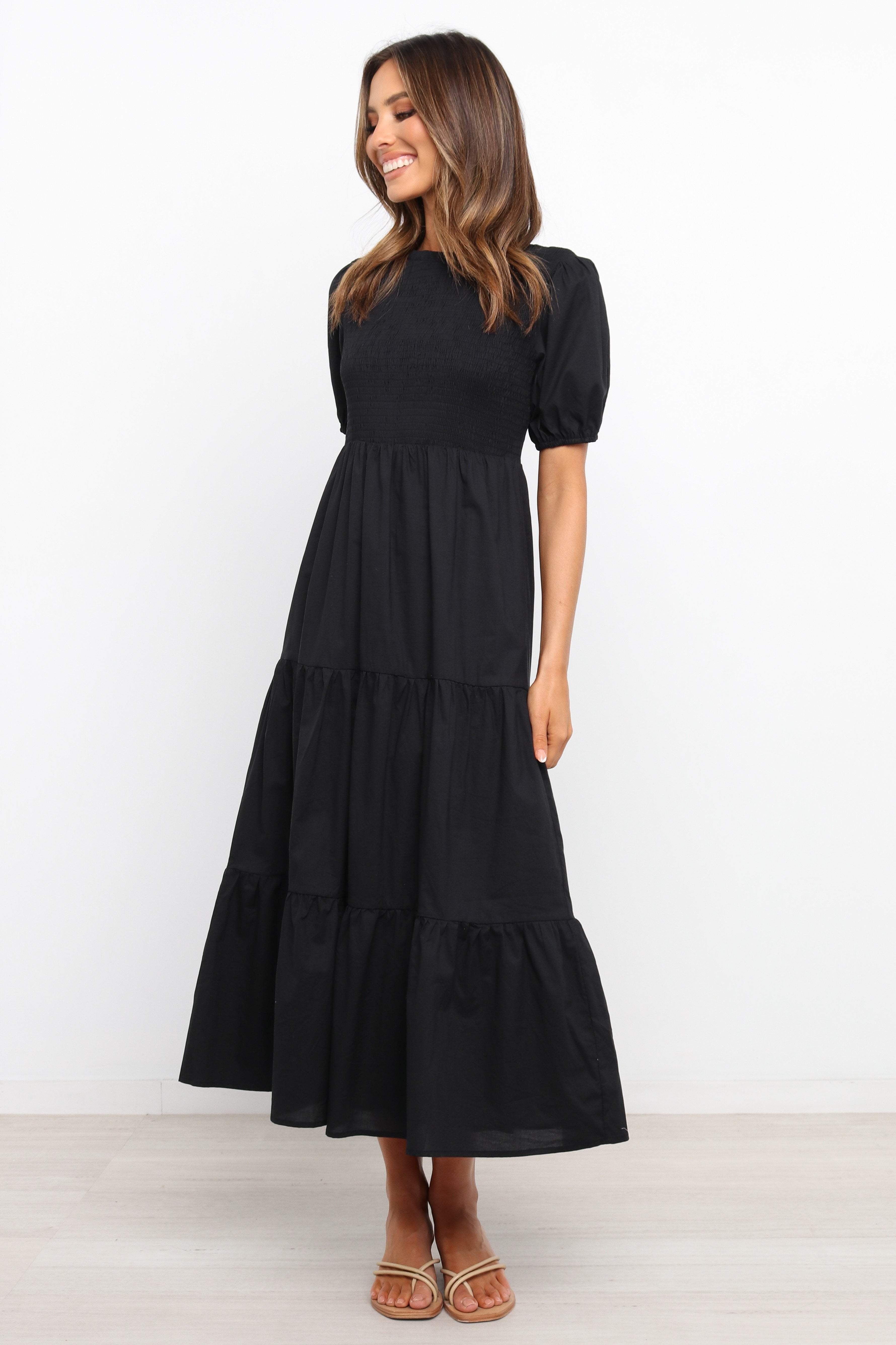 Modest Fashion Dress - Black