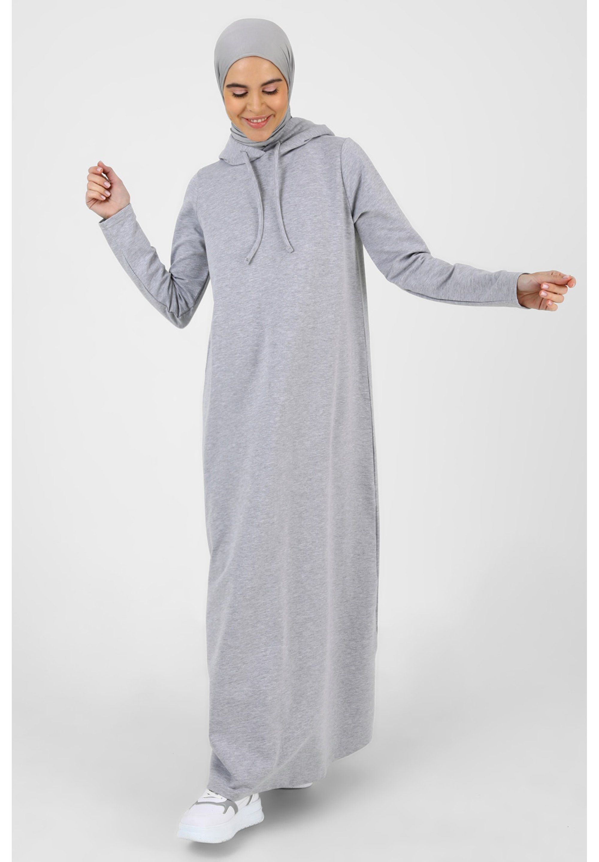 Modest Fashion Dress - Grey