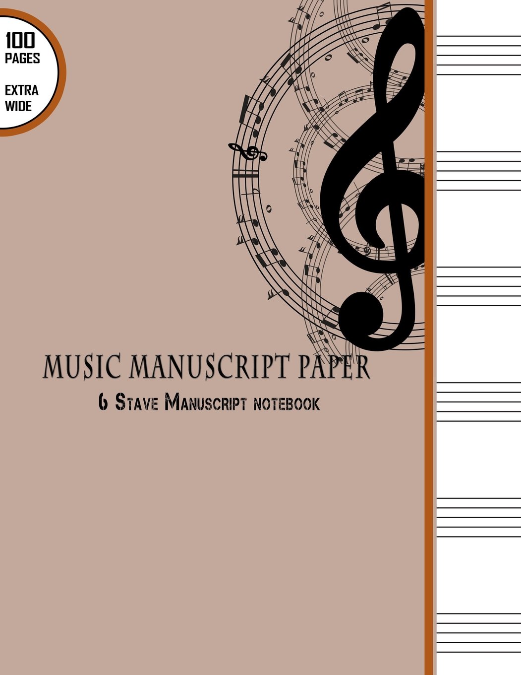 Music Manuscript Paper - A3 - 100 Pages