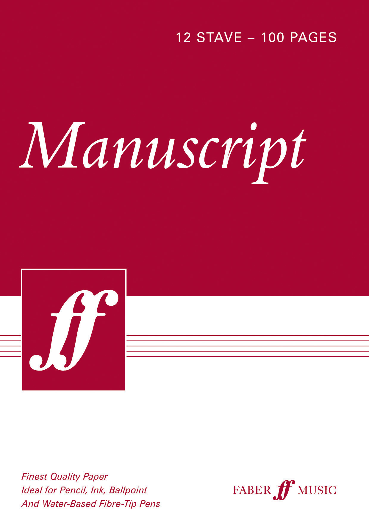 Music Manuscript Paper - A4 - 100 Pages